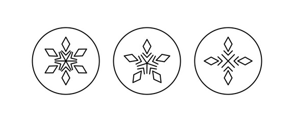 Snowflake icon. Snow winter holiday icons,editable stroke, flat design style isolated on white linear pictogram, button, vector, sign, symbol, logo, illustration