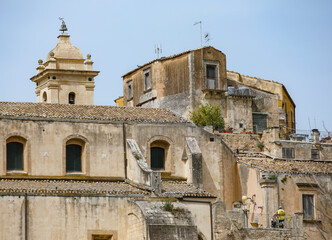 Cityscape of Ragusa Ibla, Sicily, Italy, Europe