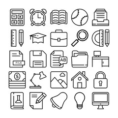 Education Vector Icons 

