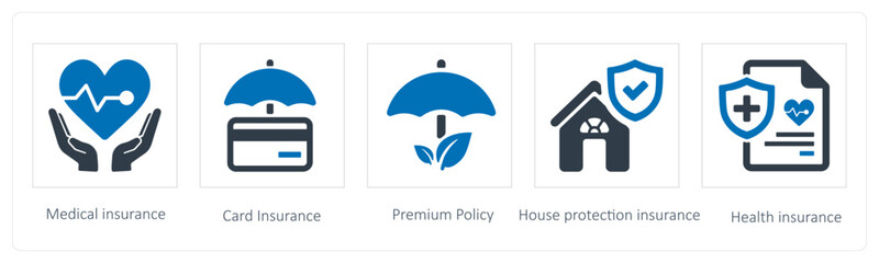 Obraz premium medical insurance and card insurance