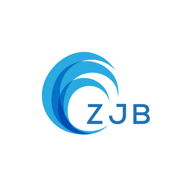 ZJB letter logo. ZJB blue image on white background. ZJB Monogram logo design for entrepreneur and business. ZJB best icon.
