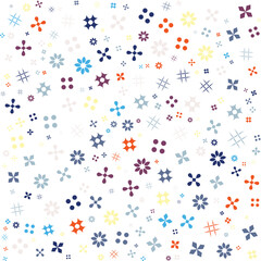 Abstract Bauhaus geometric pattern background. Color art design. Colorful Bauhaus pattern background design. Vector pattern design. 