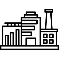 Industry Building Icon