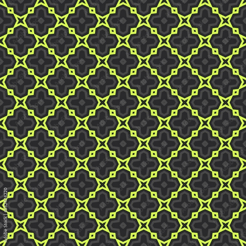 Wall mural seamless floral pattern. decoration wallpaper green background