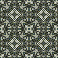 seamless pattern with flowers. decoration wallpaper green background 