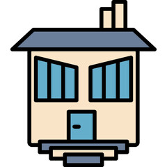 Loft With Windows Icon © Muhammad