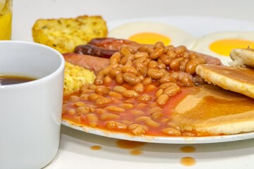 breakfast with coffee