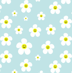 CUTE DAISYS SEAMLESS PATTERN