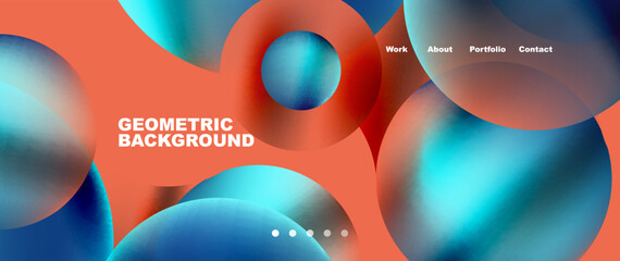 Liquid shapes with flowing gradient colors. Round elements and circles. Vector illustration for wallpaper, banner, background, leaflet, catalog, cover, flyer