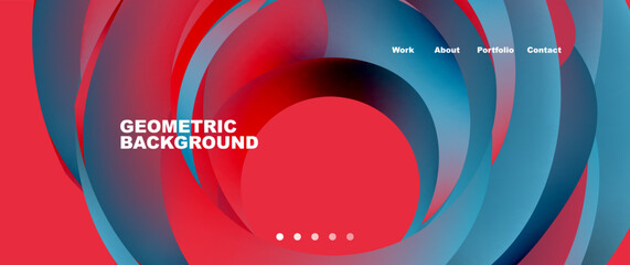 Fluid shapes vector abstract background