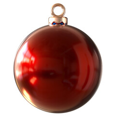 Christmas bulb on transparent background 3d rendering illustration