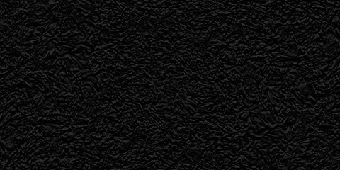 Fototapeta premium Black leather texture background, grainy and cracked black crumpled paper, grunge dark paper texture, Empty and old black grunge texture, Black cracked vector backdrop.
