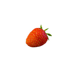 strawberries on a white background PNG, strawberries isolate close-up, red strawberries