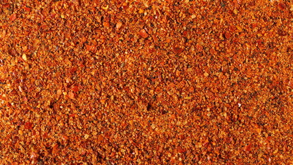 Seasoning preparation, mild hot powder mixture, with spices and tomatoes, (black pepper, garlic,...