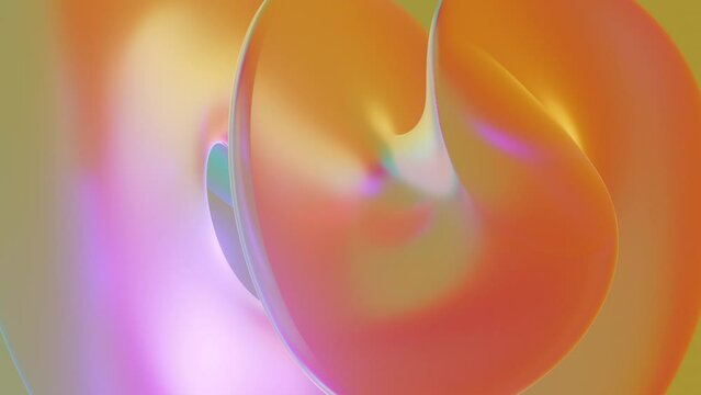 Warm Abstract Colorful Retro Curve Texture Background Loop