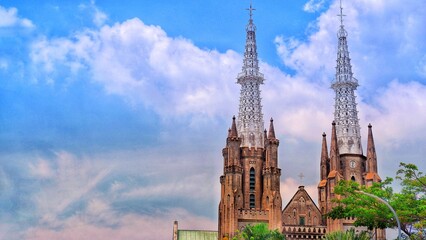 Jakarta cathedral. Jakarta cathedral is the largest Christian church in Indonesia