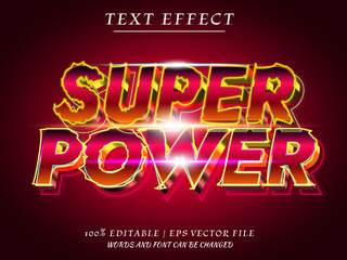 Super Power 3D Editable Text Effect