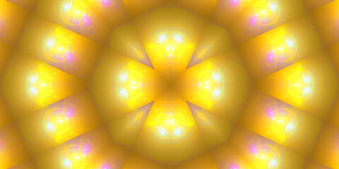 Hintergrund Motiv Fraktal für Design und Internet in gelb