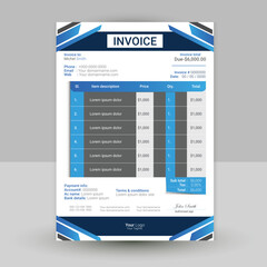 Professional invoice design best company  design invoice letter head 