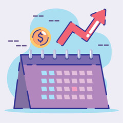 calendar and coin money income