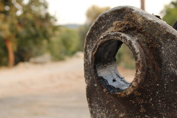 Old and rusty springs together