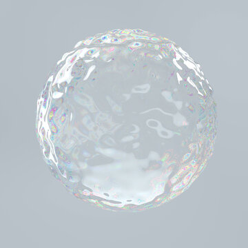 Real transparent prism water drips. Pure Cosmetics Product. Moisturizer Skin Care. Cosmetic essence, prism bubbles, molecules of liquid bubbles on the background.	
