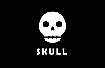 
Skull logo icon design template. luxury, premium vector