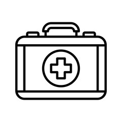 Obraz premium Medical Box icon. first aid sign. vector illustration