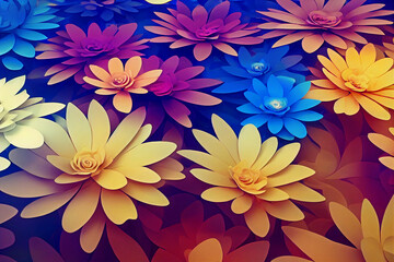 Fototapeta na wymiar Vintage flower pattern background illustration wallpaper 