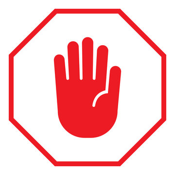 Stop sign icon transparent background