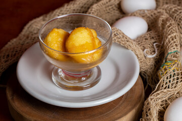 Papo de anjo: brazilian dessert made with eggs