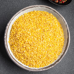 bulgur grain raw crop food healthy meal food snack diet on the table copy space food background