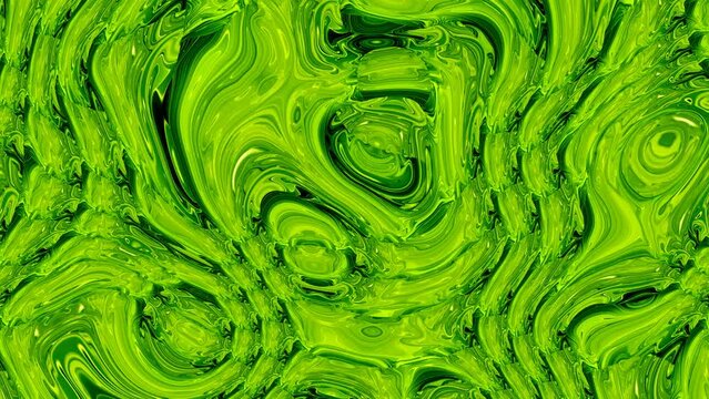 green color Abstract Marble Texture Liquid Animated Background