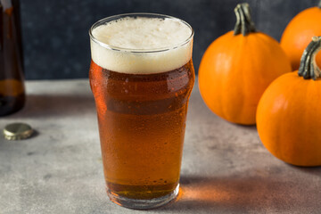 Boozy Refreshing Pumpkin Ale Craft Beer