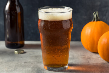 Boozy Refreshing Pumpkin Ale Craft Beer