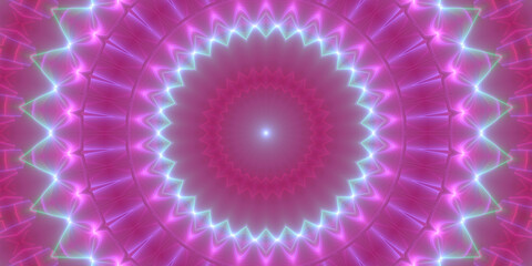 Mandala Hintergrund Motiv Fraktal für Design und Internet in lila pink
