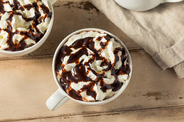 Warm Sweet Hot Mocha Coffee