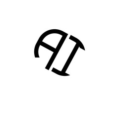 Alphabet letter monogram icon logo AI