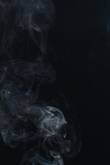 Abstract Smoke on black background