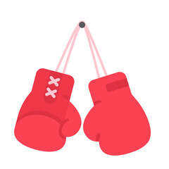 Boxing gloves. Fighting sports competition.