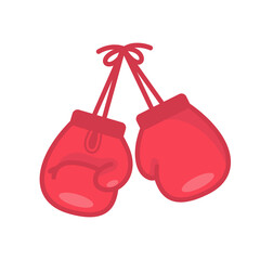 Boxing gloves. Fighting sports competition.