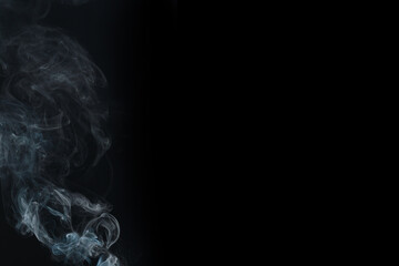 Abstract Smoke on black background