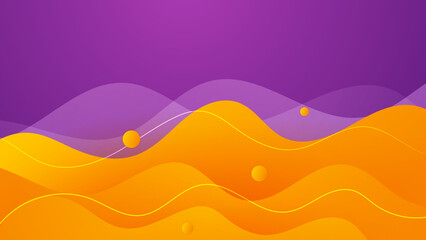 Abstract purple and orange background. Abstract colorful wavy background. Business background. Futuristic technology digital hi tech concept. Website, banner and brochure background