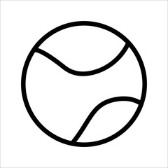 tennis ball icon vector illustration template