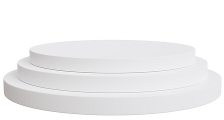 white podium presentration,3d rendering
