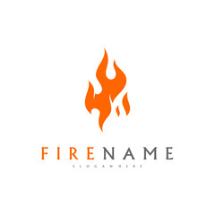 Fire flames, fire Logo design inspiration vector icons