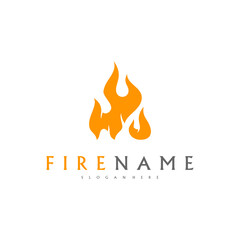 Fire flames, fire Logo design inspiration vector icons