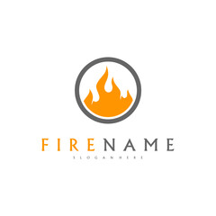 Fire flames, fire Logo design inspiration vector icons © Top Studio
