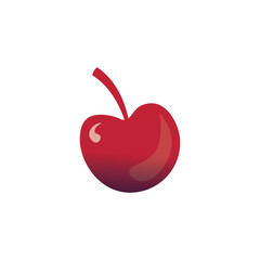 cherry icon color design illustration vector