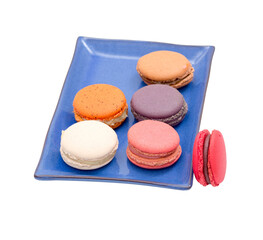 Macarons isolated